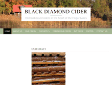 Tablet Screenshot of blackdiamondcider.com